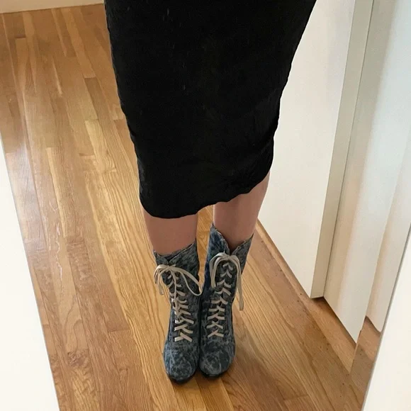 Vero Cuoio Denim Boots - Picture 15 of 16